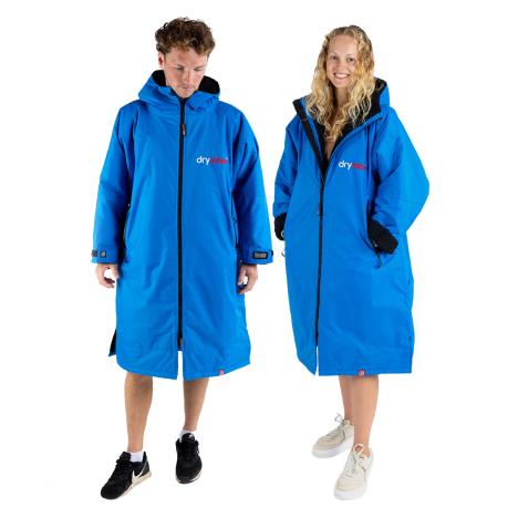 dryrobe Advance Long Sleeve Changing Robe - Cobalt Blue / Black £165.00